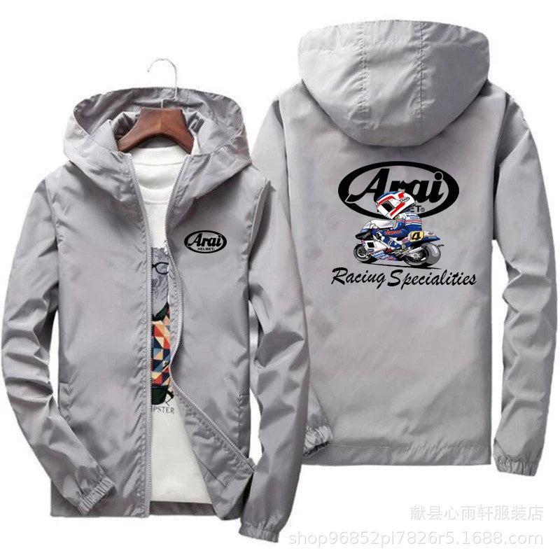 2024 Spring and Autumn New Arai- Men's Baseball Shell Set Casual Hip Hop Style Hunter, Motorcycle Jacket