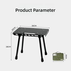 Outdoor Camping Tactical Stool LIightweight Portable Aluminum Board Table Folding Self-driving Small Stool Fishing Chair New