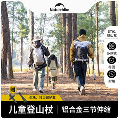 Naturehike Alpenstocks Ultralight Trekking Folding Pole Walking Hiking sticks camping family Alpenstocks 1pc