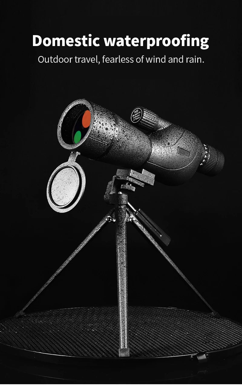 25-75x60 Spotting Scope Zoom Monocular Powerful Telescope Bak4 Prism ED Lens For Outdoor Camping Bird Watching Shooting