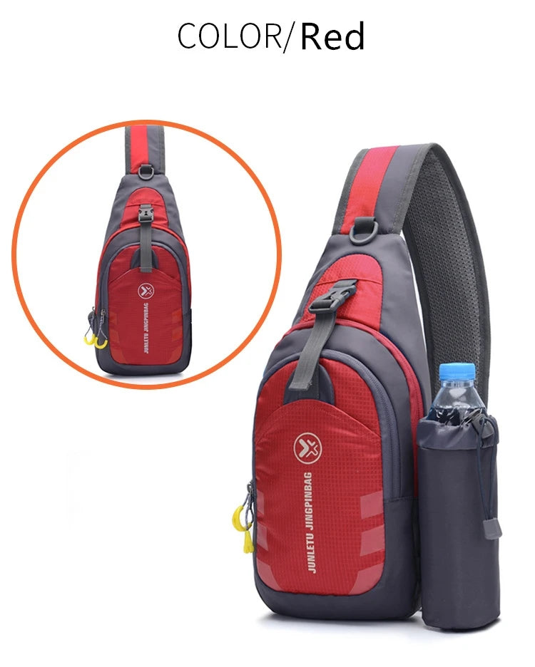 Men Travel Hiking Shoulder Bag Women Chest Backpack Sports Outdoor Computer Phone Bag Climbing Fitness Trekking Fishing Bag