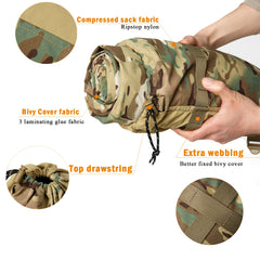 Akmax.cn Bivy Cover Sack for Military Army Modular Sleeping Bags, Multicam Camo/Woodland/UCP