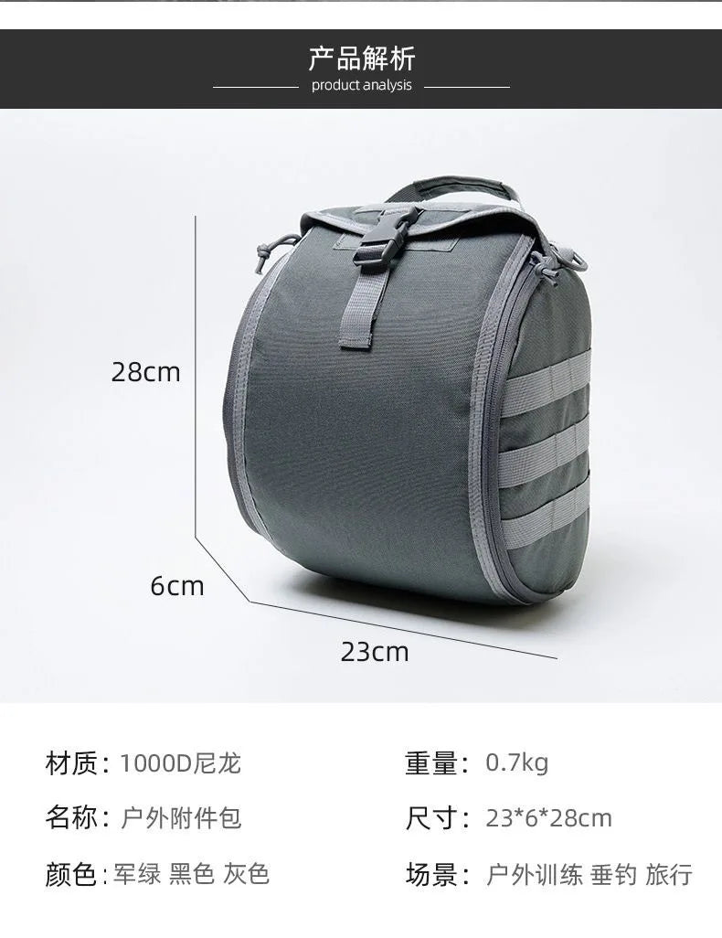 Outdoor Mountaineering Tactical Helmet Bag Military Fans Lifesaving Medical Portable Emergency Bag