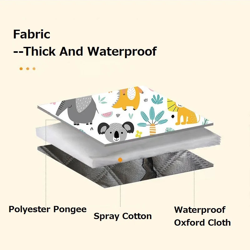 New Outdoor Picnic Mat Thickened Waterproof Machine Washable Picnic Blanket Moisture-proof Pad Beach Blanket Camping Floor Mat