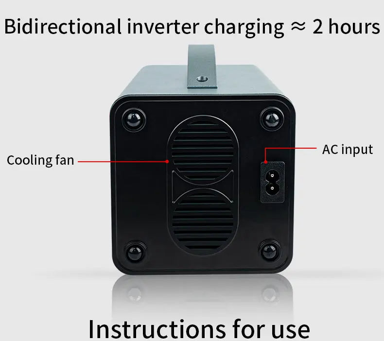 68000mAh Solar Generator LiFePO4 Power Supply Station 300W Portable Auxiliary Battery Power Bank USB C PD DC for Outdoor Camping