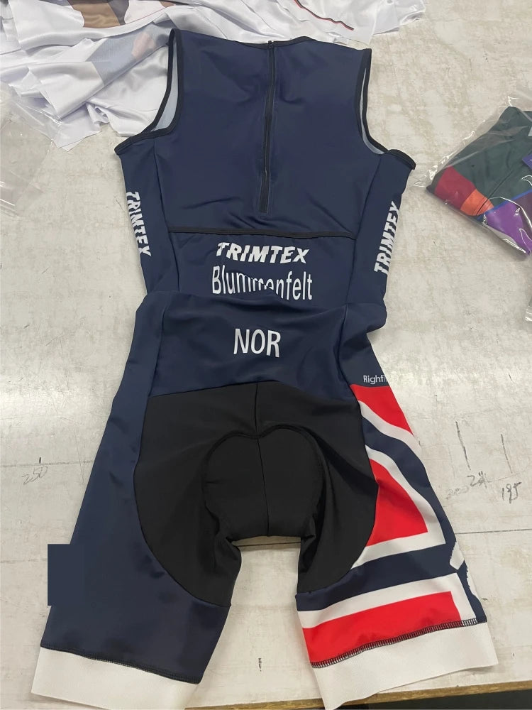 2022 TRIMTEX Trisuit Triathlon Skinsuit Clothing Jumpsuit Swimming Cycling Running Wetsuit Competition Apparel