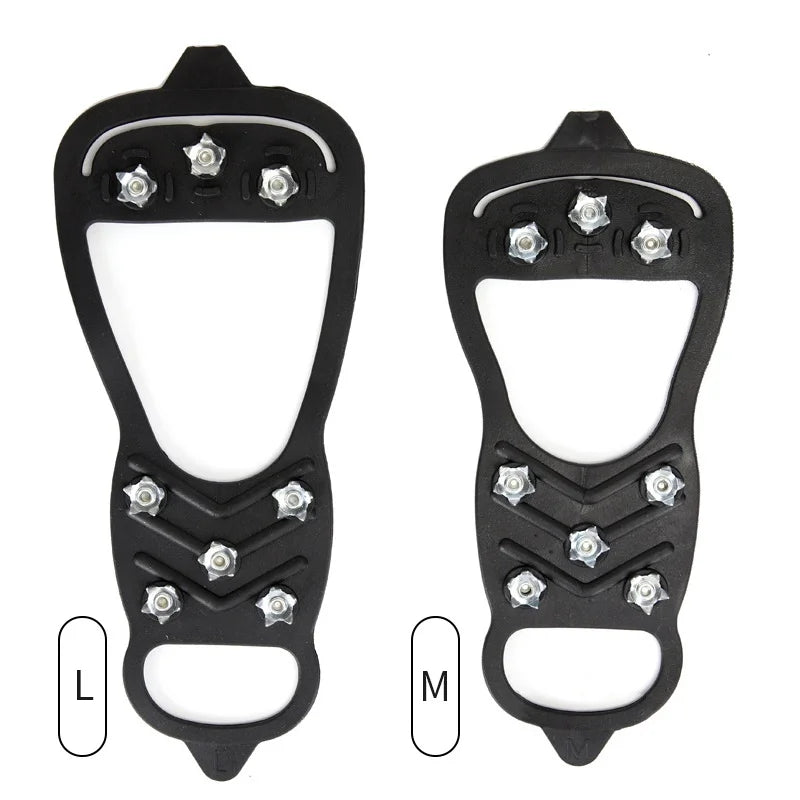 8 Teeth Ice Gripper Spike for Shoes Winter Outdoor Anti-Slip Hiking Mountain Climbing Ice Snow Crampons Anti-slip Shoe Covers