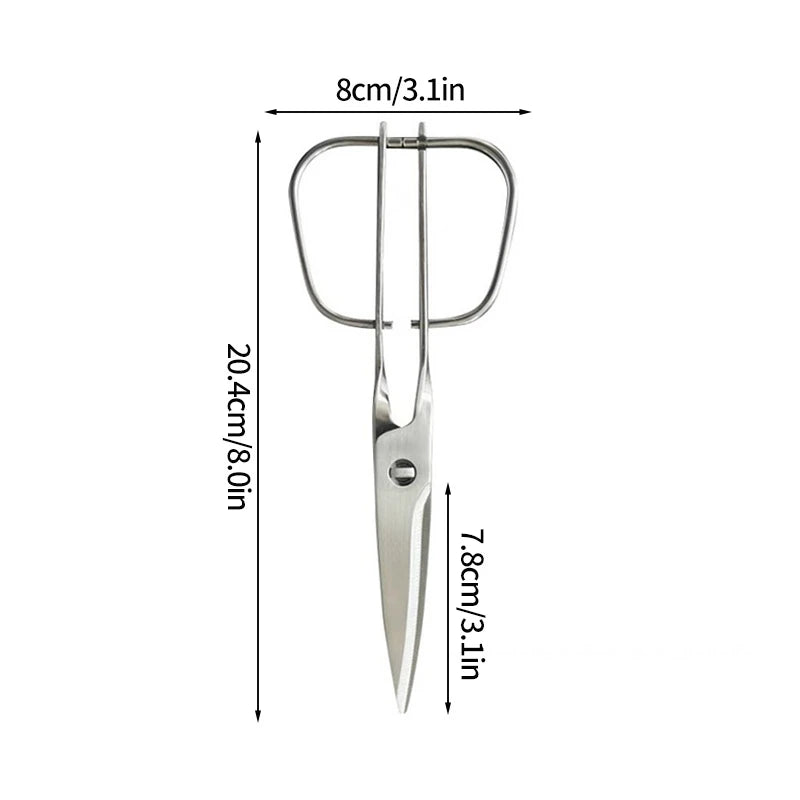 BBQ Picnic Stainless Steel Scissors Camping Supplies Multi-function Nature Hike Kitchen Tool Camping Equipment Cookware Supplies