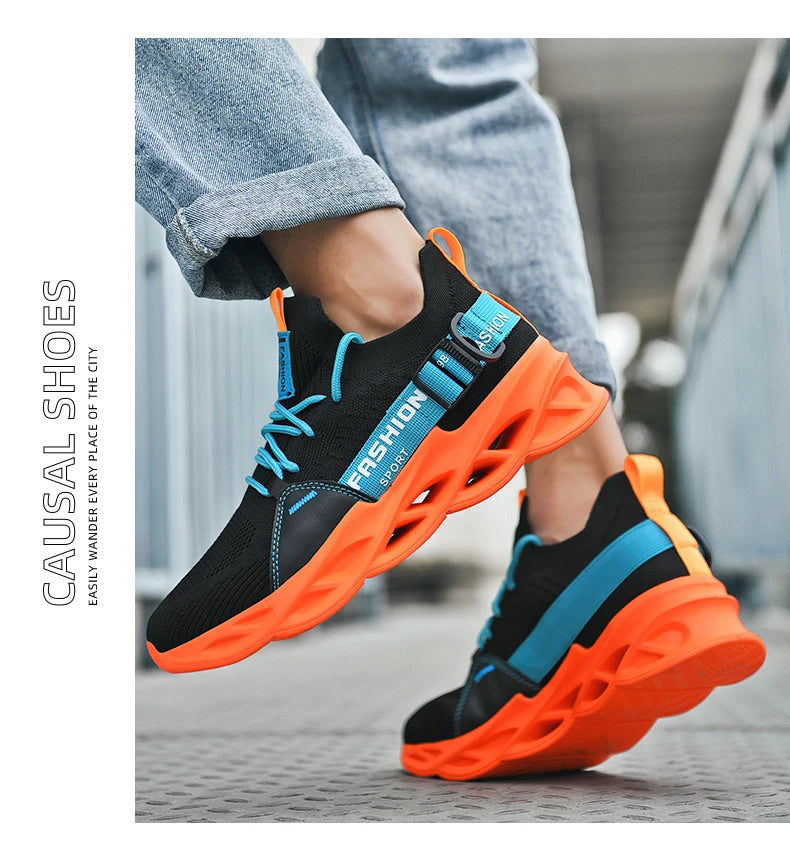 Men Casual Sneakers Summer 2023 Running Shoes Mesh Breathable Male Tenis Shoes Light Fashion Sport Shoes Men Hiking Shoes