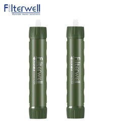 Filterwell Personal Water Treatment Filter Straw Survival Gear Filtration System For Camping Tourism And Hiking Outdoor Drinking