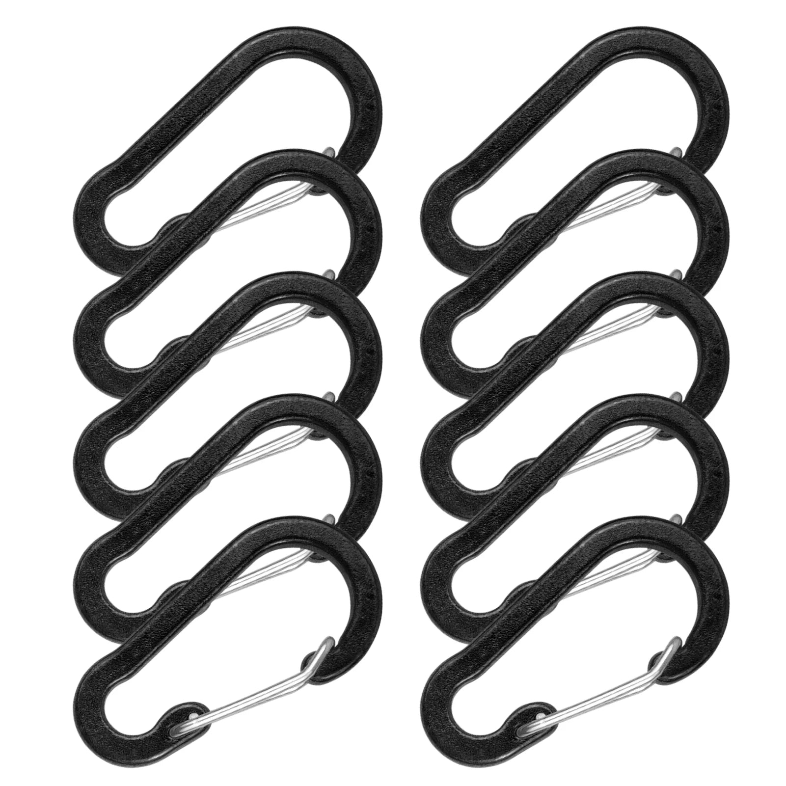 10 Pack / 5 Pack Carabiner Clips Mini Aluminum Alloy Keychain Carabiner Clip D Rings for Camping Hiking Fishing Backpacking