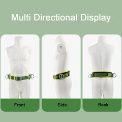 Single Waist High-altitude Work Harness Double Hanging Point Work Safety Belt Outdoor Climbing Construction Protective Safe Rope