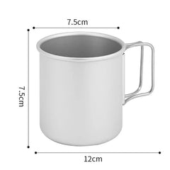 300ML Camping Mug Aluminium Alloy Folding Cup Nature Hike Mug Ultra-Light Camping Travel Water Cup Outdoor Camping Cookware