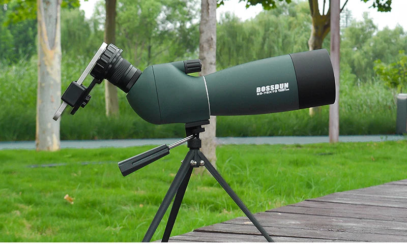 25-75x70 HD Spotting Scope Zoom Monocular Telescope BAK4 Prism ED Lens IPX6 Waterproof for Target Shooting Bird Watching Camping