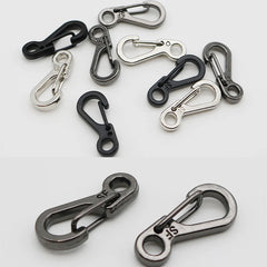 10Pcs/lot Mini Carabiner Keychain Camping Gadgets EDC Survival Equipment Snap Hook Climbing SF Spring Backpack Tactical Gear