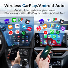 CarlinKit 5.0 2air Mini Wireless Android Auto Wired To Wireless CarPlay Adapter Smart Car Navigation Box 5G WiFi BT Auto-connect