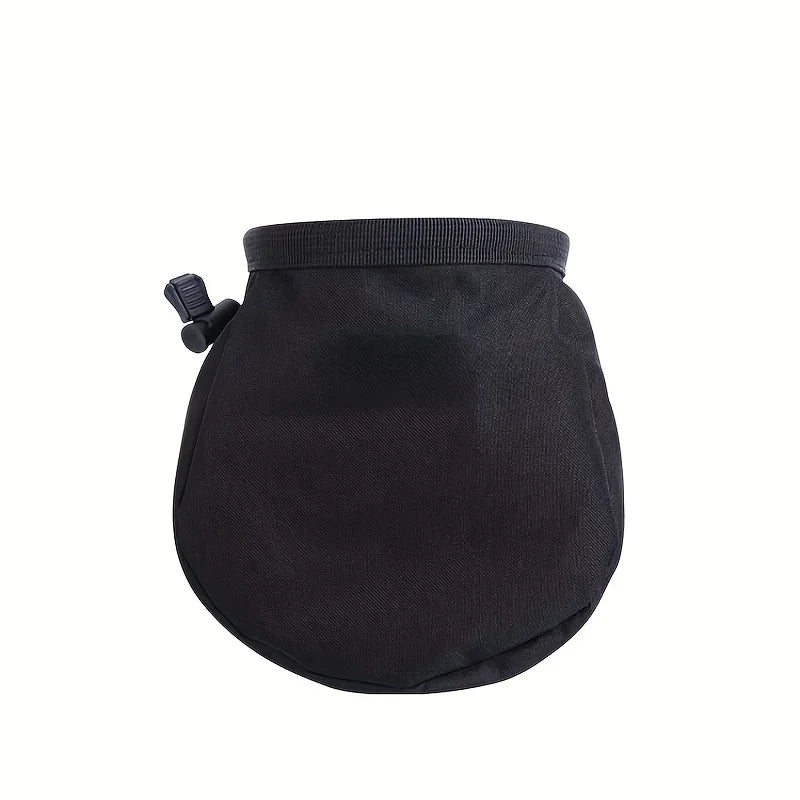 Drawstring Chalk Bag With Waistband For Rock Climbing Bouldering Weight Lifting, Gymnastics Training Portable Small Chalk Bag