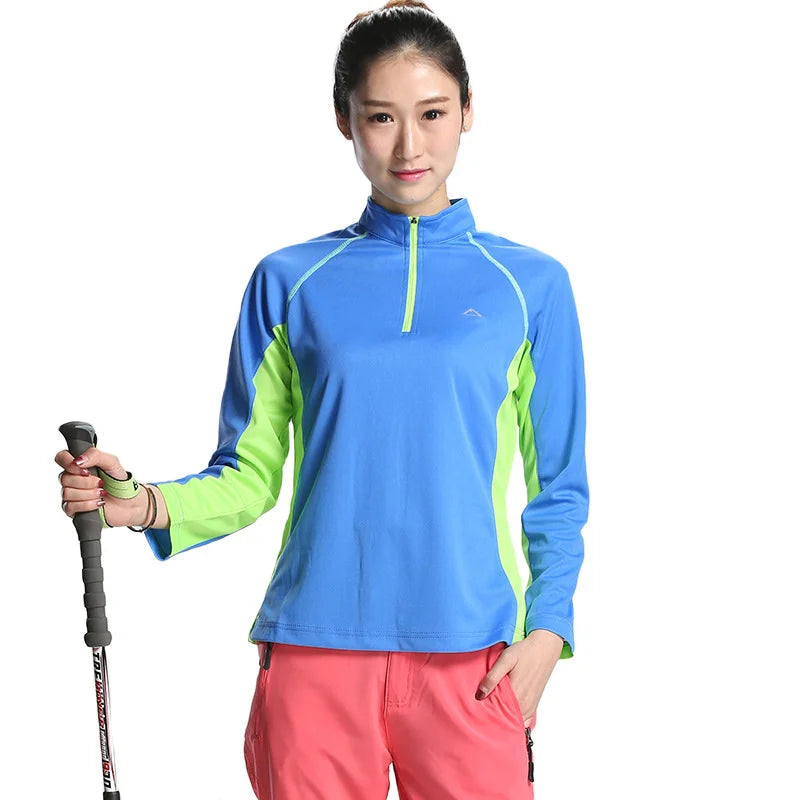 Autumn Women Spring Outdoor Camping Trekking Sport Sun Protection T Shirt Ventilation Clothes Woman Long Sleeve Female Clothing