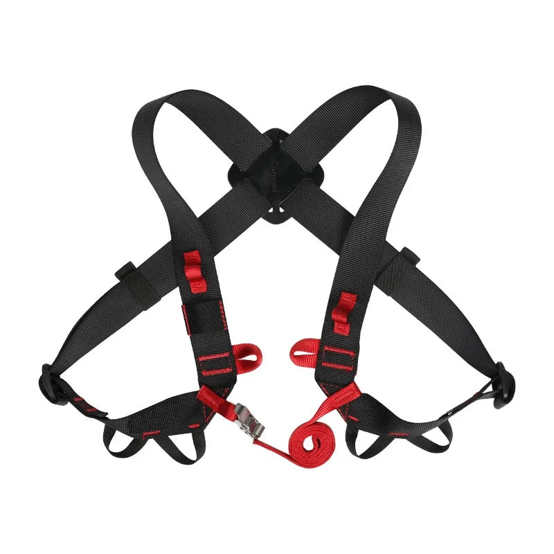 Outdoor Rock Climbing Ascending Decive Shoulder Girdles Adjustable SRT Chest Safety Belt Harness Protection Survival