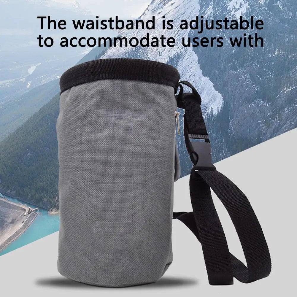 Magnesia Sack Rock Climbing Chalk Bag Waterproof Pocket For Weight Lifting Outdoor Bouldering Magnesia Pouch Climbing Equip H0c9