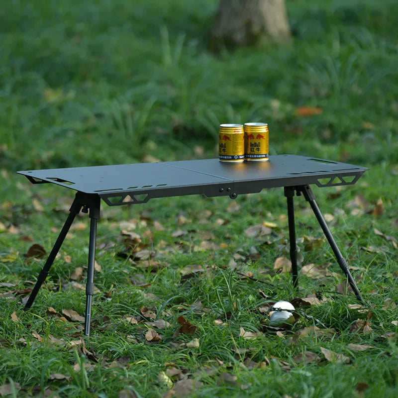 Aluminum Alloy Portable Folding Table, Ultra-Light, Camping, Tactical, Small, IGT, Outdoor