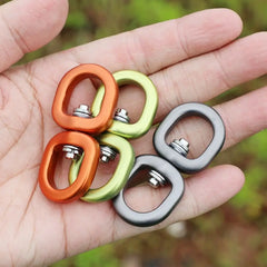 Professional Climbing Carabiner Mountaineering Hammock Safety Buckle Hook Lock Rotating Ring Climbing Buckle Outdoor Tool