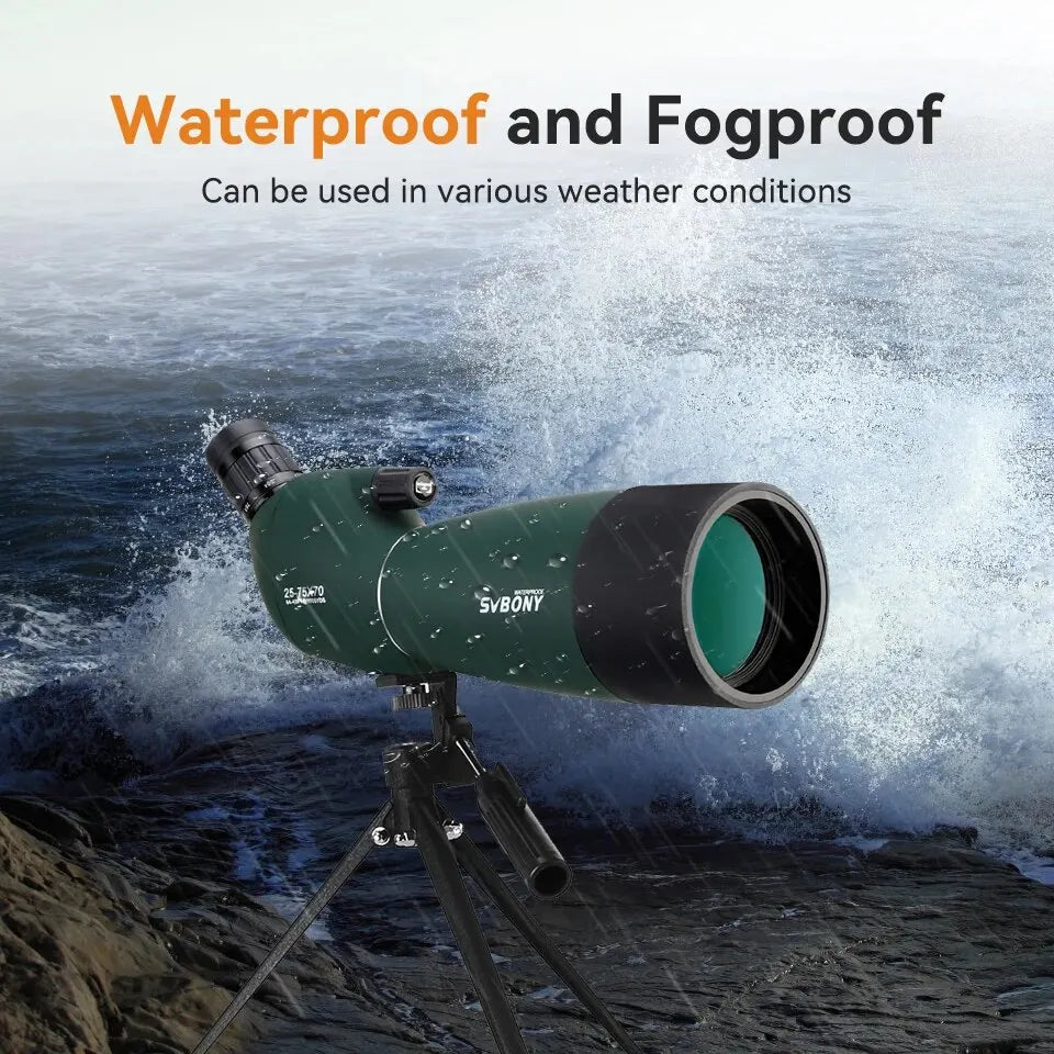 F9308B Telescope Spotting Scope Monoculars Powerful Binoculars Bak4 FMC Waterproof With Tripod Camping