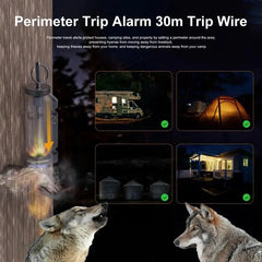 Perimeter Trip Alarm Trip Wire Alarm Device Camping For Tenting Flame Resistant Strands Trip Wire For Fishing Sewing