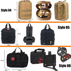 IFAK EDC Bag Waist Belt Pack Hunting Vest Emergency Tools Pack Outdoor Medical First Aid Kit Camping Survival Pouch