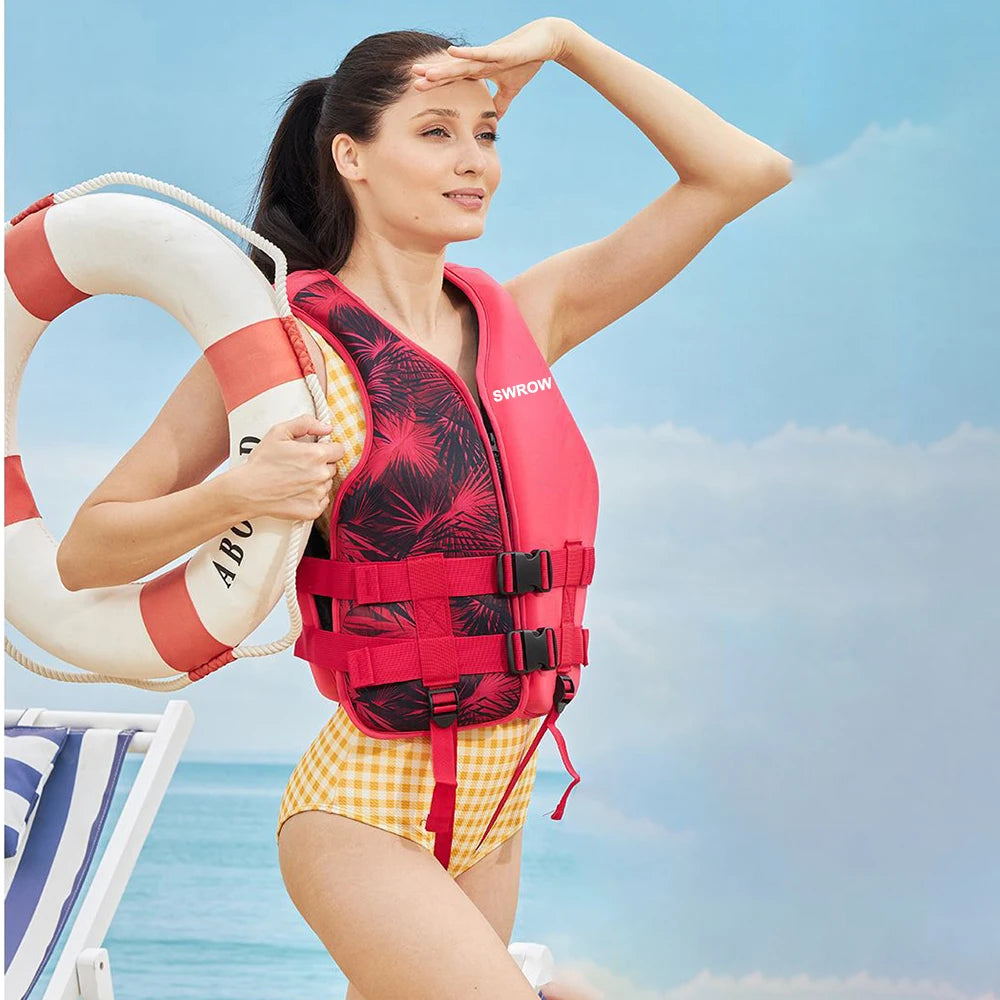 New Neoprene Life Jacket Adult Kids Life Vest Water Safety Fishing Vest Kayaking Boating Swimming Surfing Drifting Safety