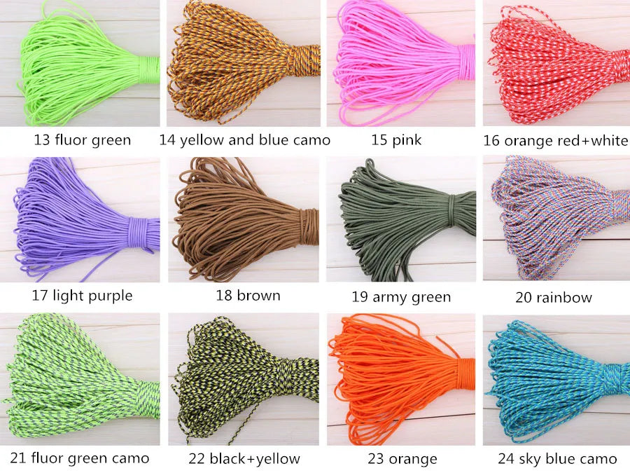 Paracord 2mm One Stand Core Rope for Survival Camping Climbing