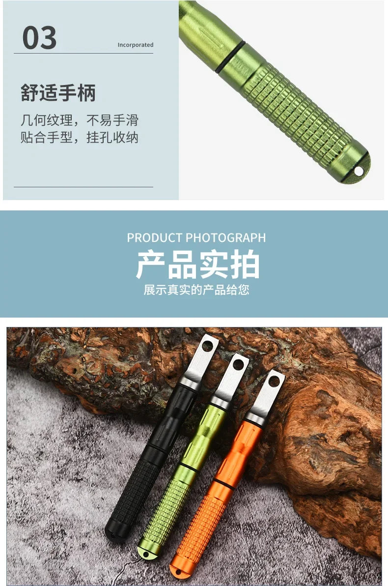 Outdoor Survival Waterproof Lighter, Portable, Adventure, Camping, Cigarette Accessories, Men's Small Gift