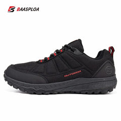 Baasploa 2023 Men's Hiking Shoes Non-slip Wear-resistant Outdoor Travel Shoes Fashion Waterproof Warm Sneakers Climbing Shoes