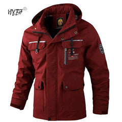 2024 Fashion Men Casual Windbreaker Jacket Hooded Jacket Man Waterproof Outdoor Soft Shell Coat Clothing Fishing Climb Jacket