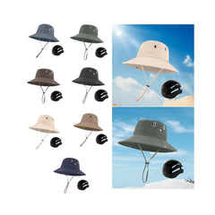 Sun Hat with Adjustable Chin Strap Shockproof with Hard Shell Fishing Hat for Commuting Gardening Outdoor Hiking Mountaineering