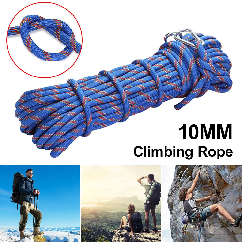 10M/15M/20M/30M Climbing Rope Outdoor Rescue Rope Climbing Safety Paracord Insurance Escape Rope Hiking Survival Tool