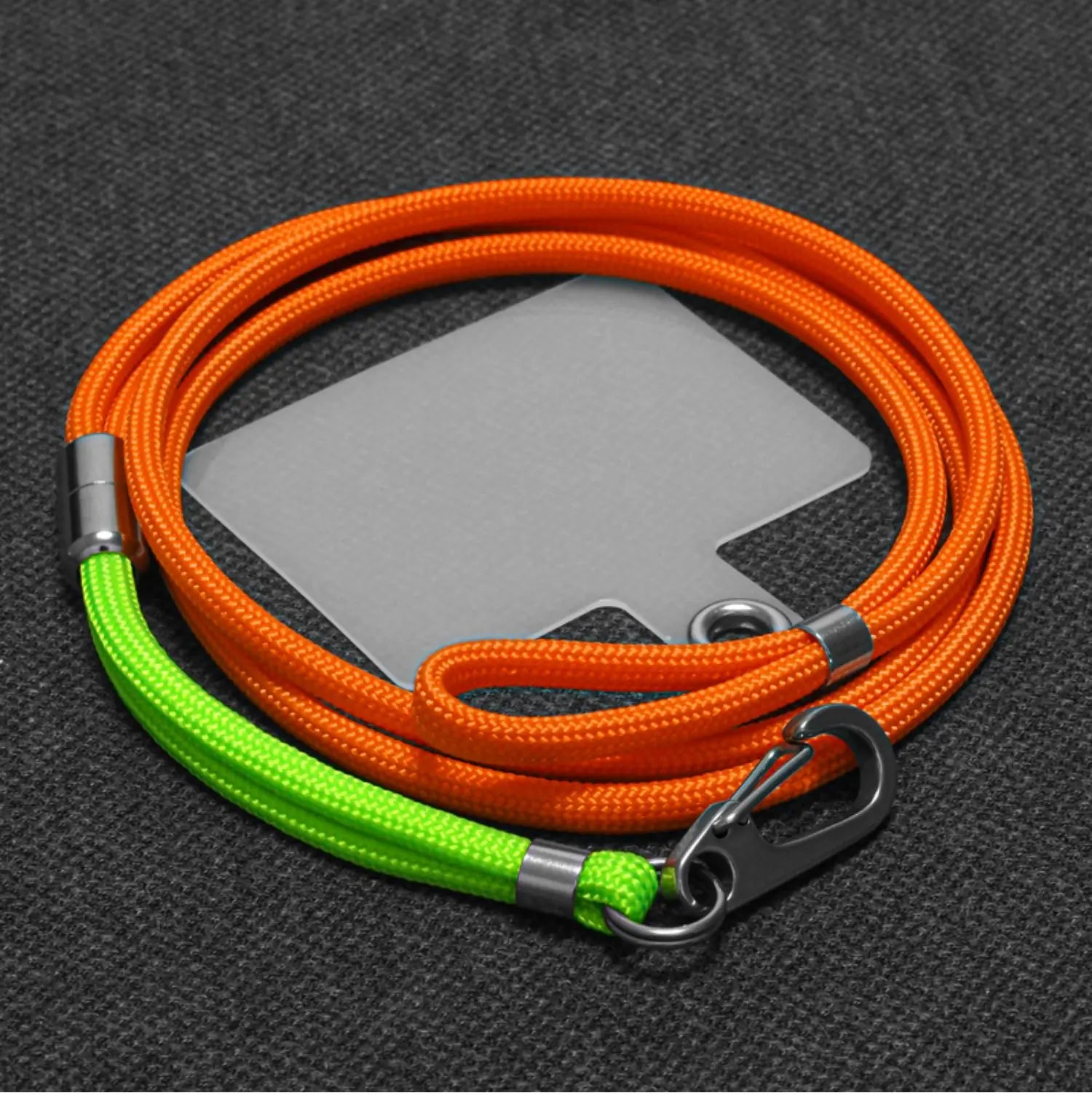 Long Hanging Neck Outdoor Nylon Climbing Rope Lanyard Bold Pendant Phone Universal with Fixed Clip Lanyard Mobile Phone Lanyard