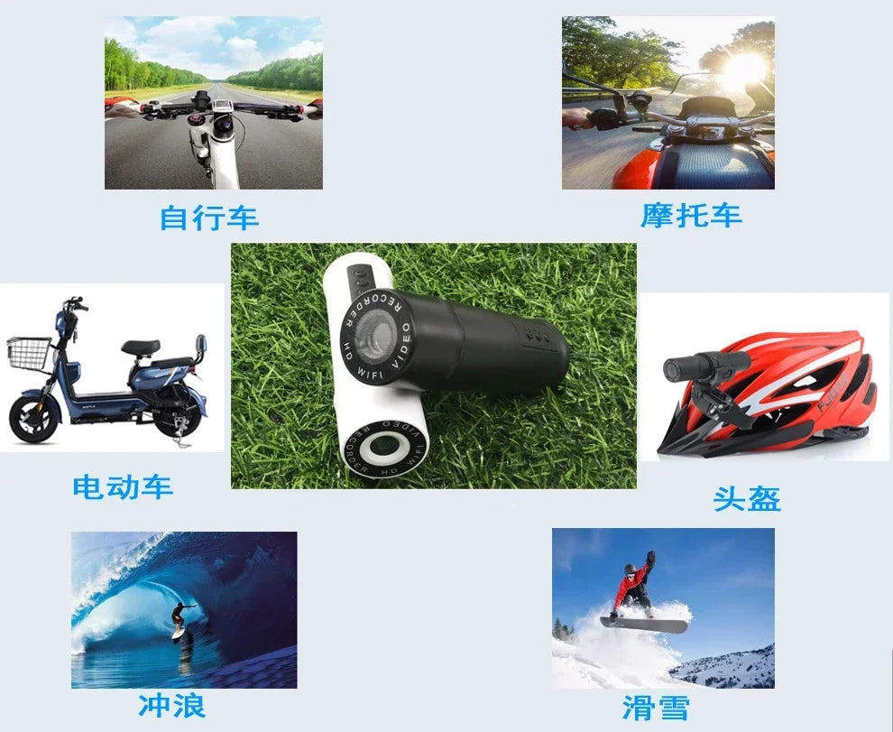 Waterproof Sports DV HD Anti-Shake WiFi Action Camera Mountaineering Cycling Motorcycle 120 Degree Wide Angle Recorder