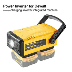 Power Inverter for Dewalt 18V 20V Battery Outdoor Portable Inverter AC110V/220V Modified Sine Wave Power Adapter Power Station