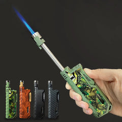 JOBON New Windproof Butane Gas Jet Flame Telescopic Rod Ignition Torch Lighters Outdoor Camping BBQ Kitchen Cigar Lighter