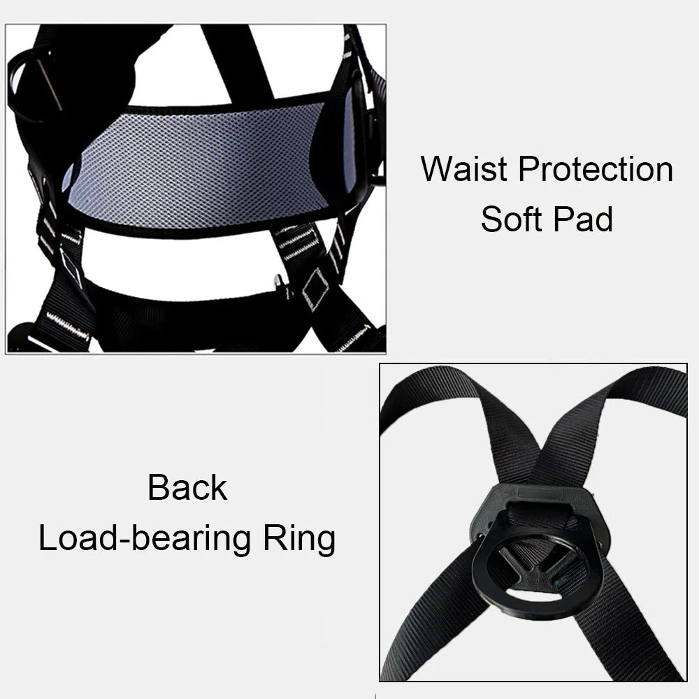 Five-point Aerial Work Safety Belt Full Body Harness Outdoor Rock Climbing Training Electrician Anti-fall Protection Equipment