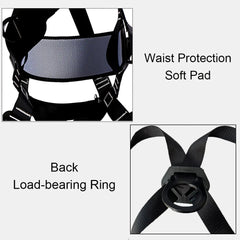 23KN High Altitude Work Safety Belt Full Body Five Point Safety Harness Outdoor Rock Climbing Construction Protection Equipment