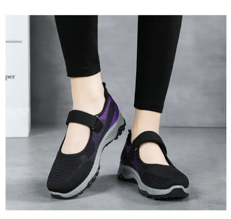 Summer Women's Casual Shoes High Quality Platform Soft Sole Outdoor Hiking Shoes Lightweight Anti Slip Fitness Sneakers Shoes