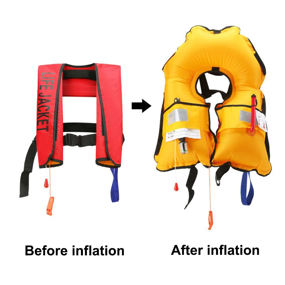 Professional Life Jacket Swiming Fishing Life Vest Automatic Inflatable Adult Swimwear Water Sports Swimming Survival Jacket