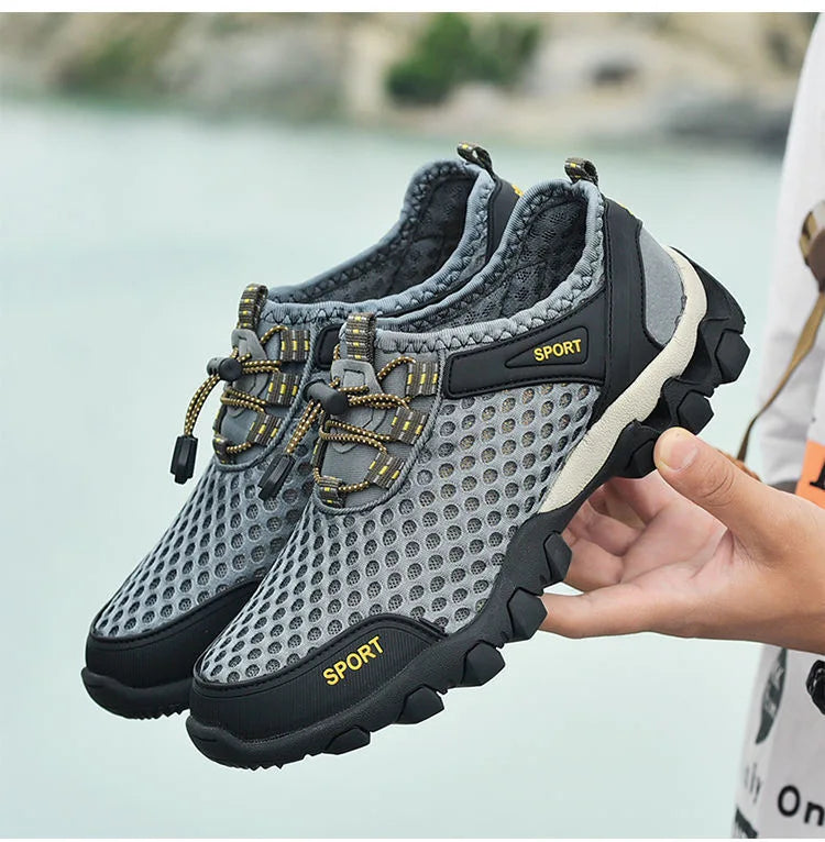 Breathable Sneakers Men Shoes 2023 Fashion Shoes For Men Climbing Hiking Shoes Men Outdoor Beach Wading Tenis Barefoot Sneakers