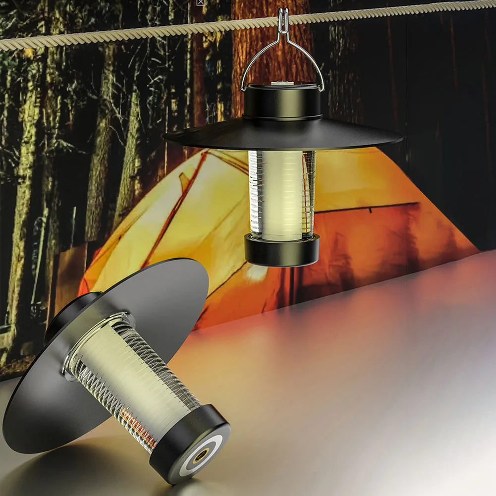 LED Camping Tent Lights Magnet Emergency Light Type-C Charging Camping Lantern Dimmable Hanging Lights for Outdoor Travel