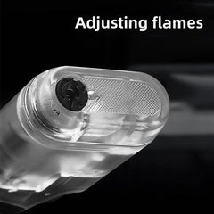 Portable Transparent Oil Window Butane Gas Torch Turbo Jet Flame Lighters Outdoor Camping BBQ Windproof Cigar Lighter