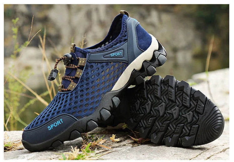 Breathable Sneakers Men Shoes 2023 Fashion Shoes For Men Climbing Hiking Shoes Men Outdoor Beach Wading Tenis Barefoot Sneakers