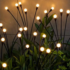 Home Solar Lights Outdoor Courtyard Garden Decoration Led Lights Lawn Camping Solar Lamp Firefly Ground Insertion Led Spotlight