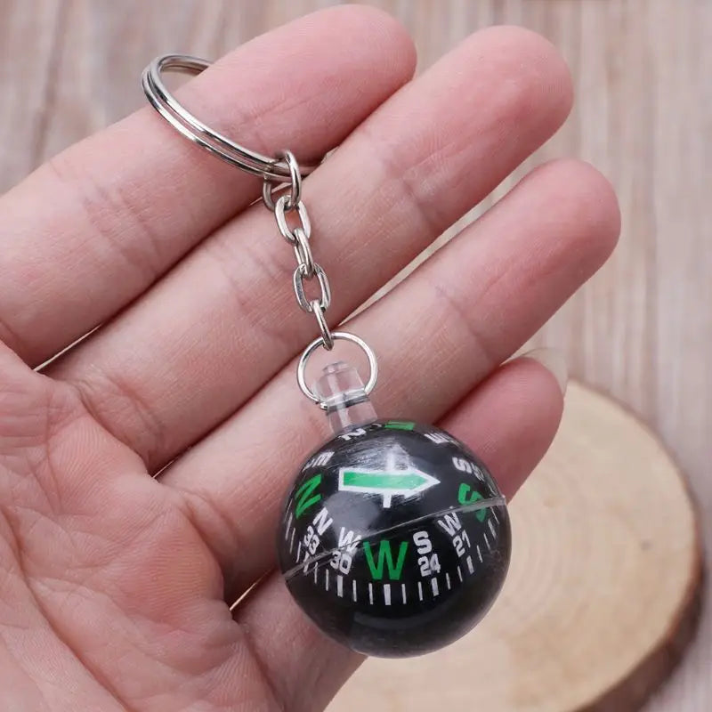 Outdoor Camping Hiking Mini Compass Navigator Portable Keychain Survival Tool